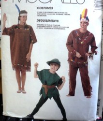 7745 NATIVE, SCARECROW, ROBIN HOOD, GLADIATOR PATTERN KID 2-12